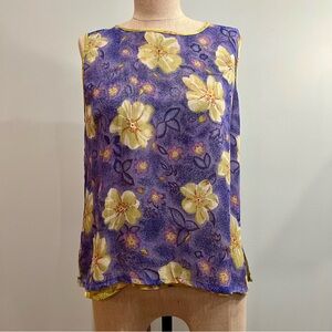 Floral Sleeveless Top and Pants Set